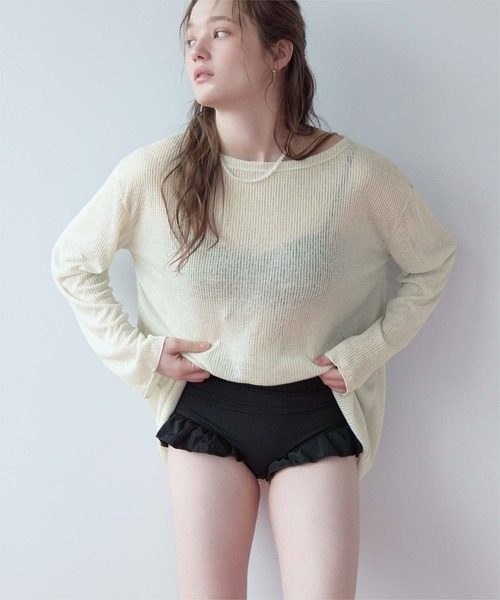 3点セット/シアートップス付ビキニ/水着（水着）｜SEA DRESS