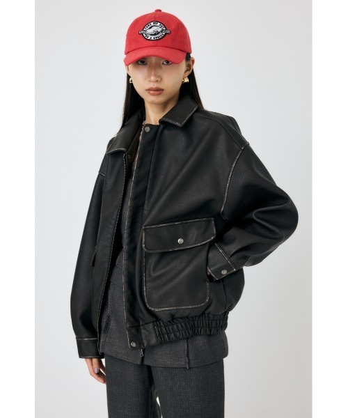 MOUSSY（マウジー）の「F/LEATHER A-2 FLIGHT ジャケット（その他