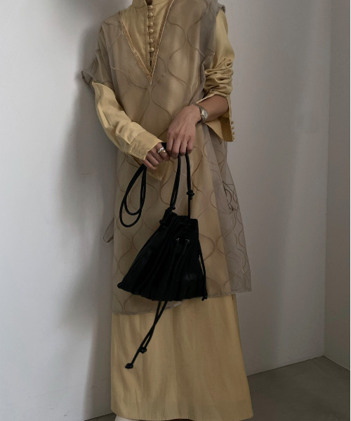Ameri（アメリ）の「UNDULATE VEIL DRESS（ワンピース）」 - WEAR