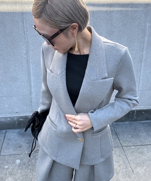 日本製着痩せストレッチカットジャケット（その他アウター）｜JENNE