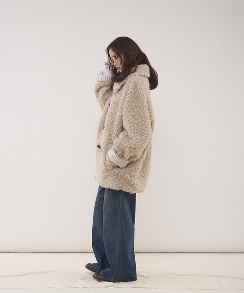 MUHET（ミュエータ）の「poodle shaggy duffle coat / プードル