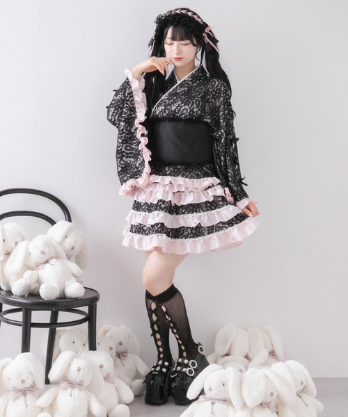 総レースリボン浴衣ドレス（浴衣）｜DearMyLove（ディアマイラブ）の