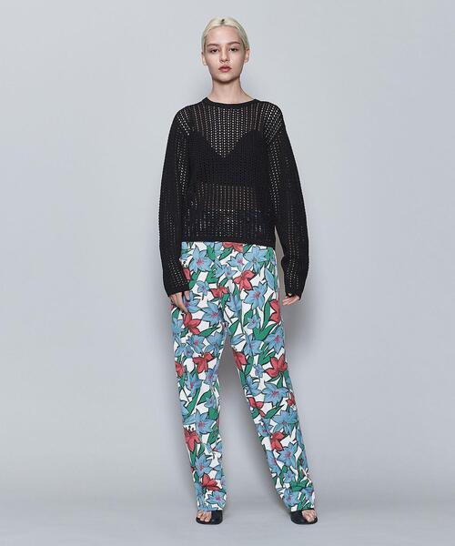 6（ロク）の「＜6(ROKU)＞FLOWER PRINT TUCK PANTS/パンツ Ψ（その他