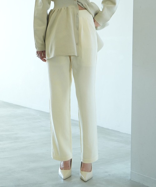 セール】KNIT TUCK PANTS（その他パンツ）｜CLANE（クラネ）の