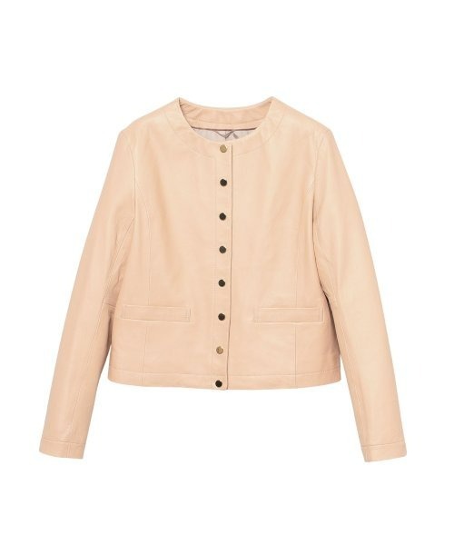 ANAYI（アナイ）の「ラムレザードットボタン ジャケット（ライダース