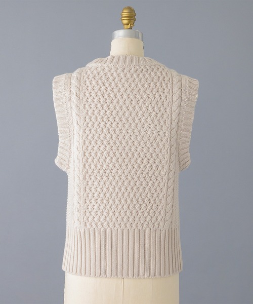 BLAMINK（ブラミンク）の「PRE カシミヤケーブルベスト（ニット