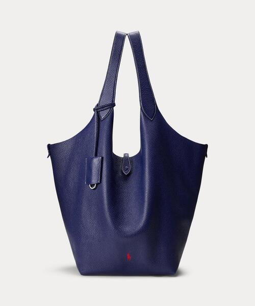 Polo Play レザー ラージ トート（ハンドバッグ）｜POLO RALPH LAUREN