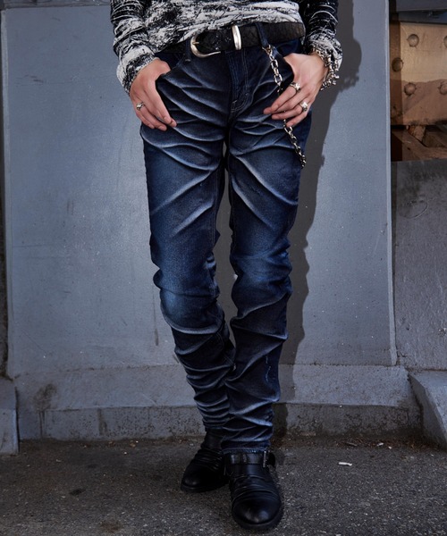 FUGA（フーガ）の「ストレッチ裾ZIPデニムパンツ（デニムパンツ）」 - WEAR