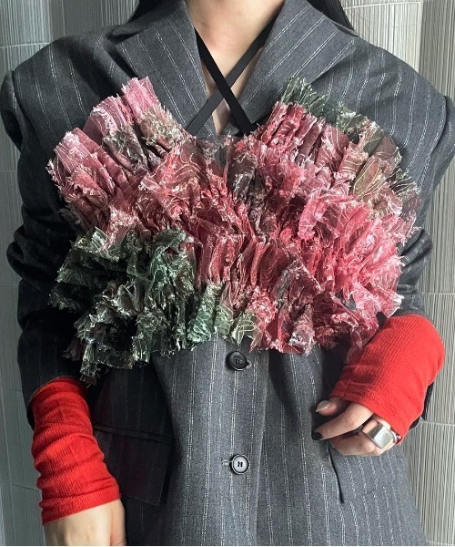 Ameri（アメリ）の「RIPPLE SHAGGY ART BARE TOP（キャミソール）」 - WEAR