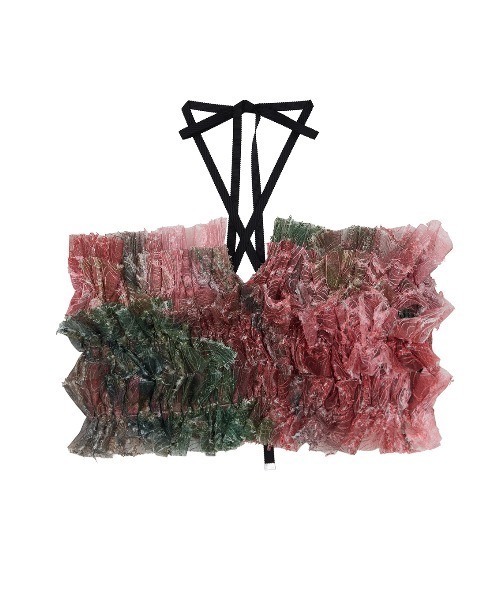 Ameri（アメリ）の「RIPPLE SHAGGY ART BARE TOP（キャミソール）」 - WEAR