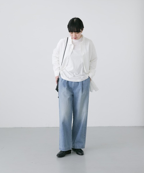 かぐれ（カグレ）の「フェードデニムイージーパンツ（デニムパンツ