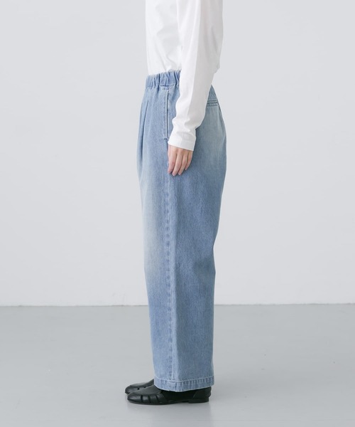 かぐれ（カグレ）の「フェードデニムイージーパンツ（デニムパンツ