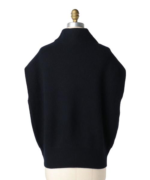 Drawer（ドゥロワー）の「Drawer 9G畦編みボトルネックノースリーブ