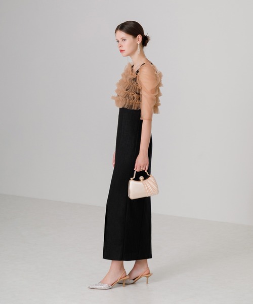 Leja（レジャ）の「【LEJA】チュールアシンメトリーティアードフリルI