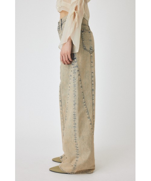 MOUSSY（マウジー）の「CURVED LINE CHEMICAL BAGGY（デニムパンツ