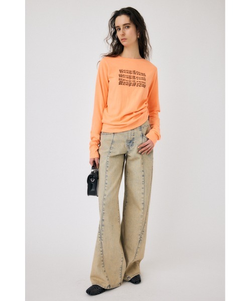 MOUSSY（マウジー）の「CURVED LINE CHEMICAL BAGGY（デニムパンツ