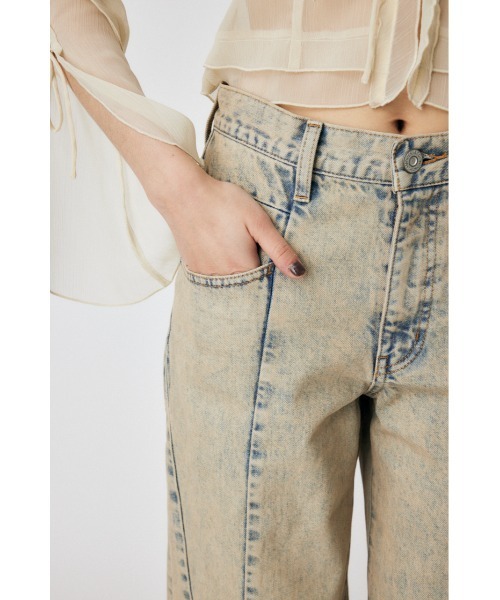 MOUSSY（マウジー）の「CURVED LINE CHEMICAL BAGGY（デニムパンツ