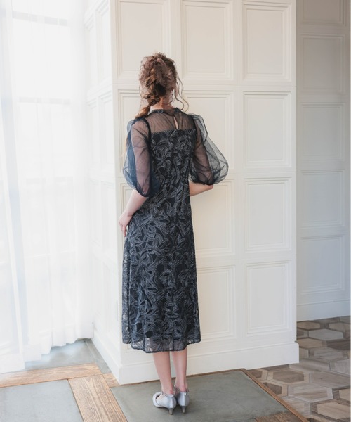 バルーンスリーブオリジナル柄ドレス（ドレス）｜Dorry Doll（ドリー