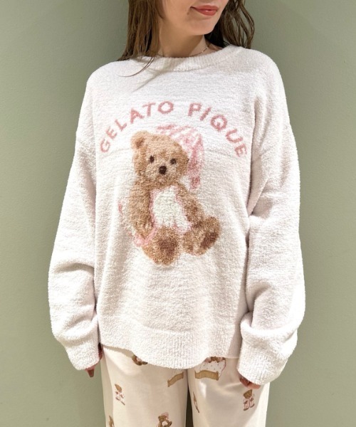 gelato pique（ジェラートピケ）の「GOOD NIGHT BEAR ジャガードプル