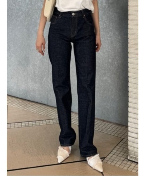 セール】MVS CENTER PRESS STRAIGHT（デニムパンツ）｜MOUSSY