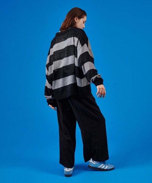 ONCILY（オンシェリー）の「BORDER MESH SHEER KNIT / ボーダー