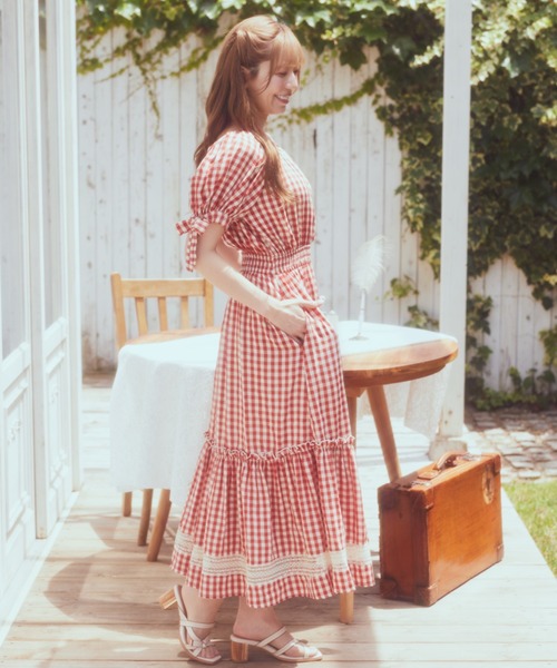 Areeam（アリーム）の「ギンガムチェックワンピース（ワンピース