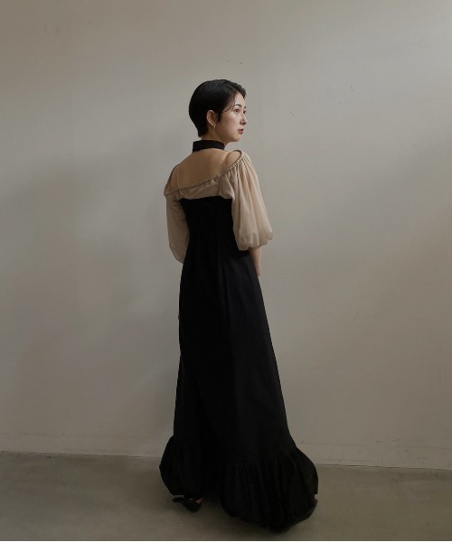 Ameri（アメリ）の「LAYERED BALLOON HEM DRESS（ドレス）」 - WEAR