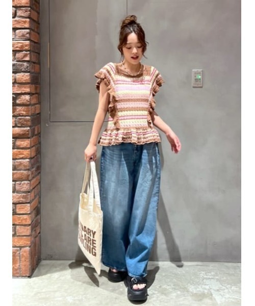 ビッグリボンデニムパンツ（デニムパンツ）｜RODEO CROWNS WIDE BOWL