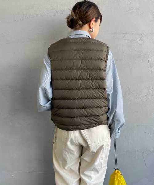 DANTON/ダントン] インナーダウン クルーネックベスト（ダウンベスト