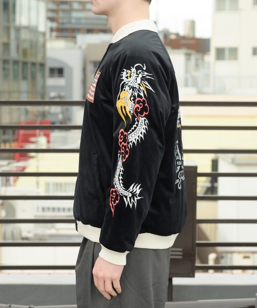 HOUSTON（ヒューストン）の「HOUSTON 別珍スカジャン (国旗