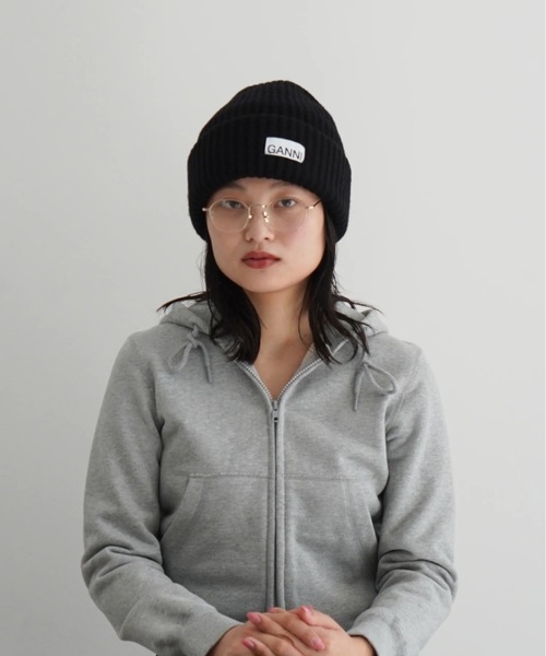 GANNI（ガニー）の「GANNI Structured Rib Beanie（ニットキャップ