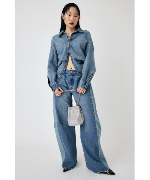 MOUSSY（マウジー）の「REMAKE WIDE STRAIGHT（デニムパンツ）」 - WEAR