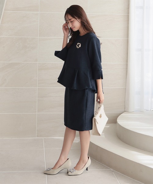 Petitle（プチレ）の「[ セレモニー ] [ 低身長向けサイズ ] ペプラム