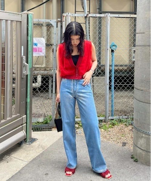 Ameri（アメリ）の「LIGHT SHEER LAYERED KNIT VEST（ベスト）」 - WEAR