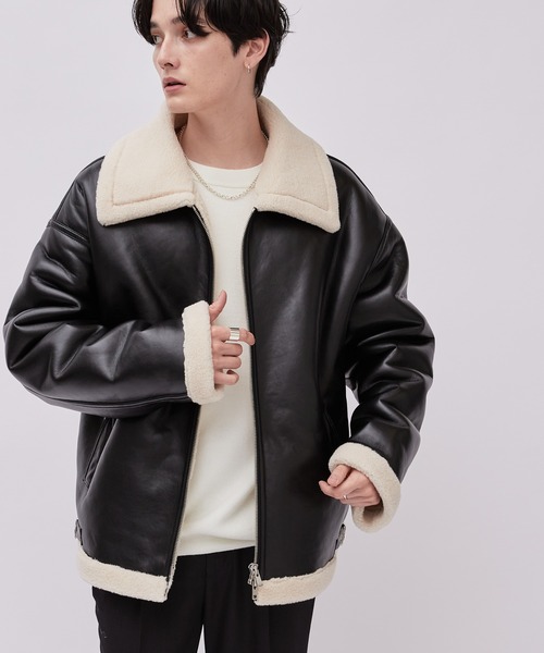 Lui's（ルイス）の「フェイクムートンBIGジャケット（ブルゾン）」 - WEAR