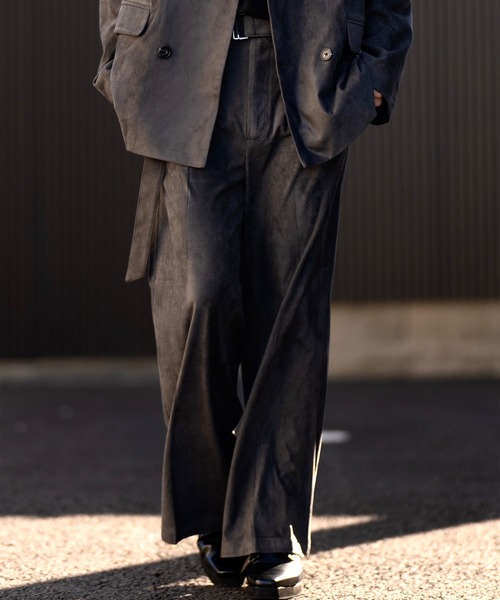 CLEL（クレイル）の「【CLEL】Double Tech Fade Belted Pants/ダブル