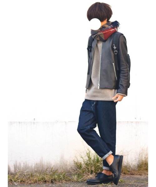 LIDNM（リドム）の「LIDNM/リドム/ラムレザーシングルライダース