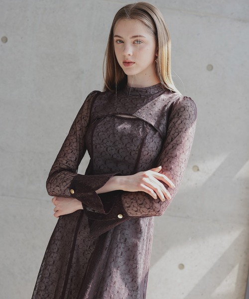 ANDRESD（アンドレスド）の「バックオープンジオメトリックドレス