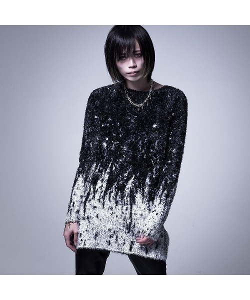 CIVARIZE（シヴァーライズ）の「『CIVARIZE』バイカラー総柄ニット