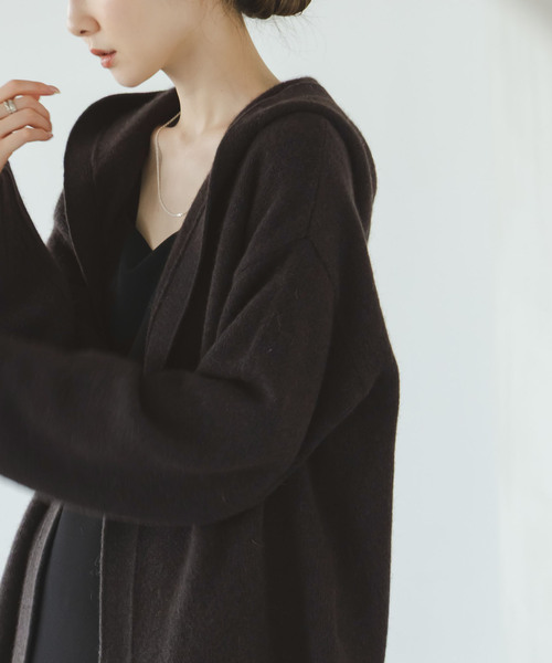 セール】YAKフーディーカーディガン（カーディガン/ボレロ）｜NOBLE