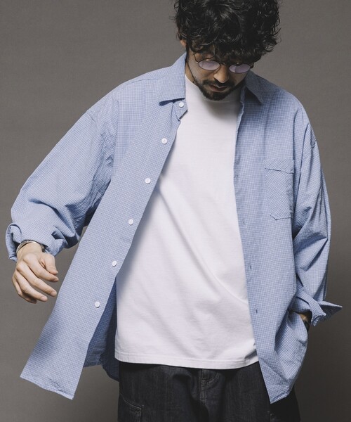 L.G.B. グラデーション チェックシャツ シワ加工 shirt 00s L.G.B.