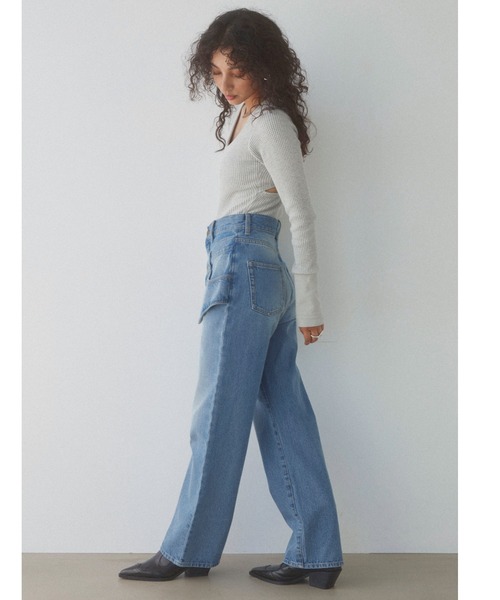 ALEXIA STAM（アリシアスタン）の「Double Waist Denim Pants /ダブル