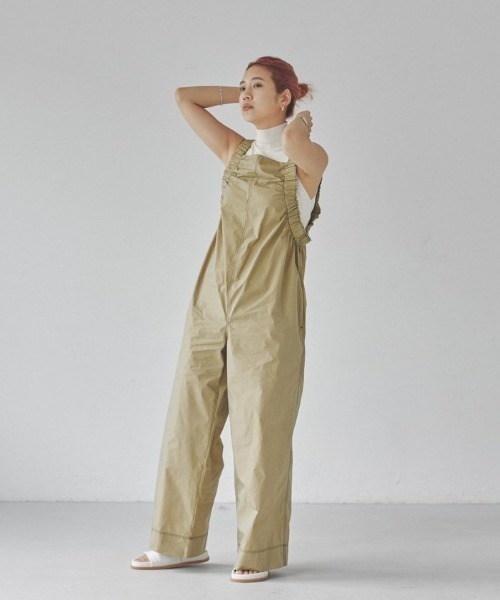 TODAYFUL（トゥデイフル）の「サイドギャザーコンビネゾン（つなぎ