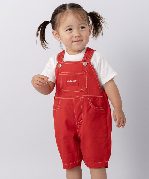 カラバリ6分丈オーバーオール（サロペット/オーバーオール）｜MIKI