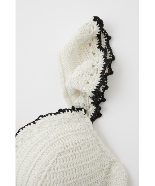 rienda（リエンダ）の「フリルショルダークロシェワイヤーカップビキニ