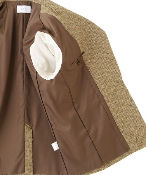 セール】【ZOZO限定カラー】チェックツィードテーラージャケット