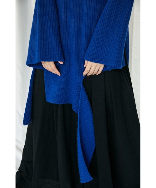 ENFOLD（エンフォルド）の「リブアシンメトリー プルオーバーニット