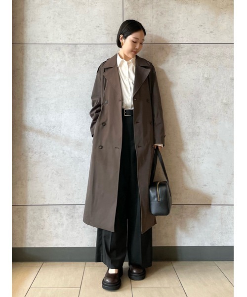 Mila Owen（ミラオーウェン）の「共ベルト付きオーバーサイズトレンチ