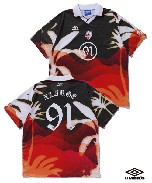 セール】XLARGE×UMBRO S/S SOCCER JERSEY（Tシャツ/カットソー