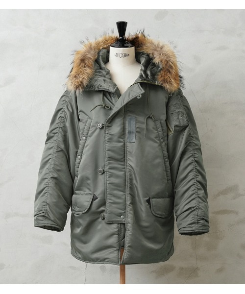 米軍 初期型 N-3B VINTAGE フライトジャケット リアルファー WAIPER